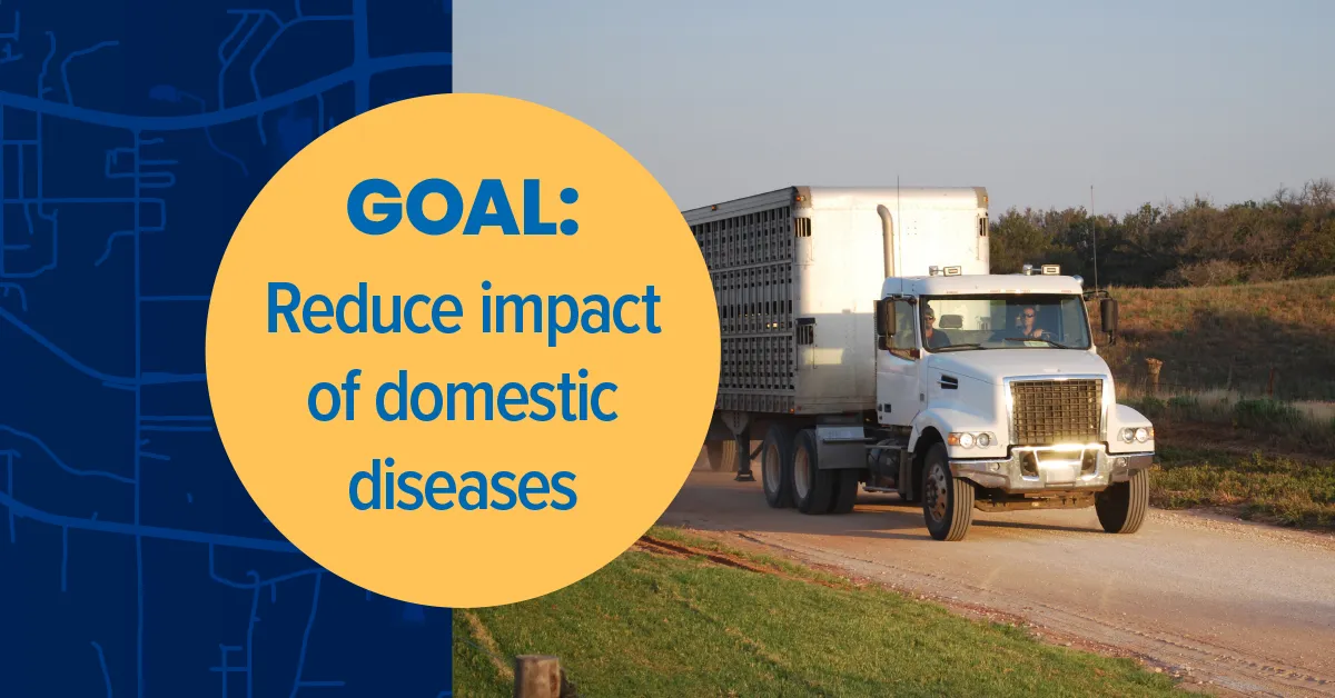 National Swine Health Strategy goal with a truck